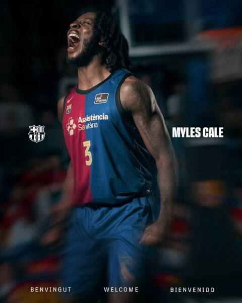FC Barcelona Baloncesto. Fichajes temporada 2025-26. Myles Cale.