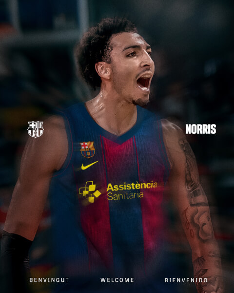FC Barcelona Baloncesto. Fichajes temporada 2025-26. Miles Norris.